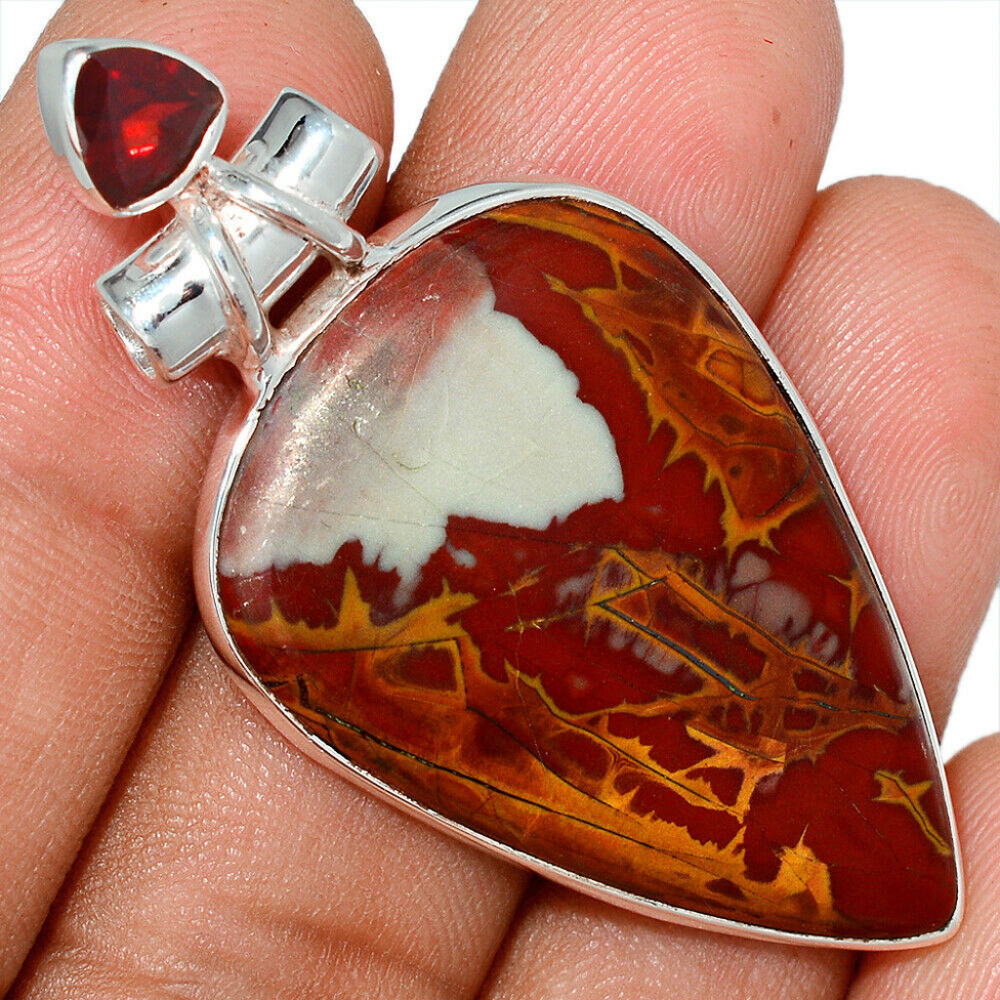 Australian Noreena Jasper Necklace and Garnet